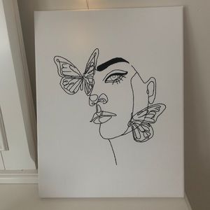 Sold out Customize Minimalist art butterfly